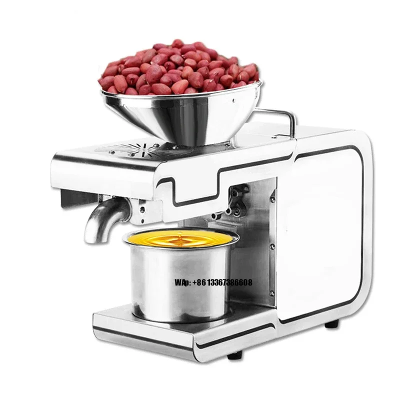 Fully Automatic Commercial Use Screw Press Flaxseed Coconut Walnut Oil Machine Cold & Hot Pressing High Efficiency