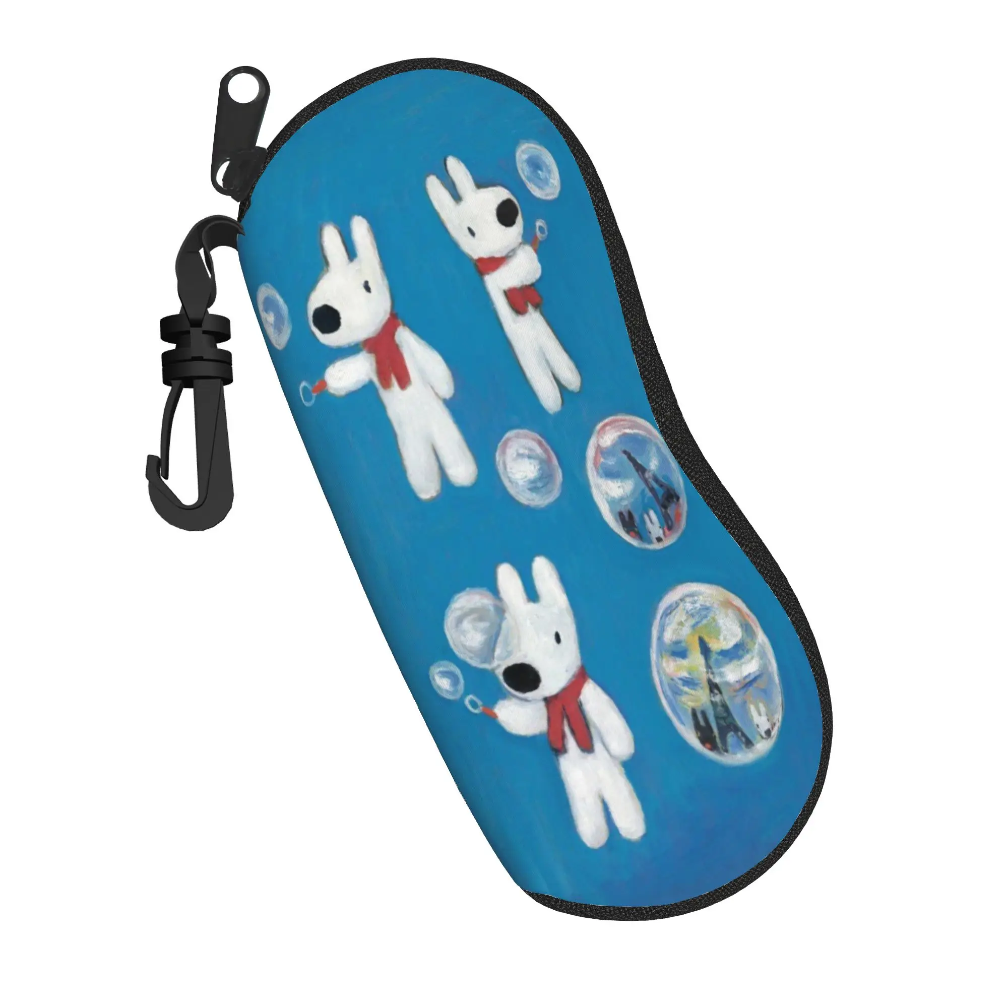 Estuche para gafas con diseño de perro de dibujos animados Gaspard e Lisa, regalos para niñas, caja protectora para gafas, caja para gafas