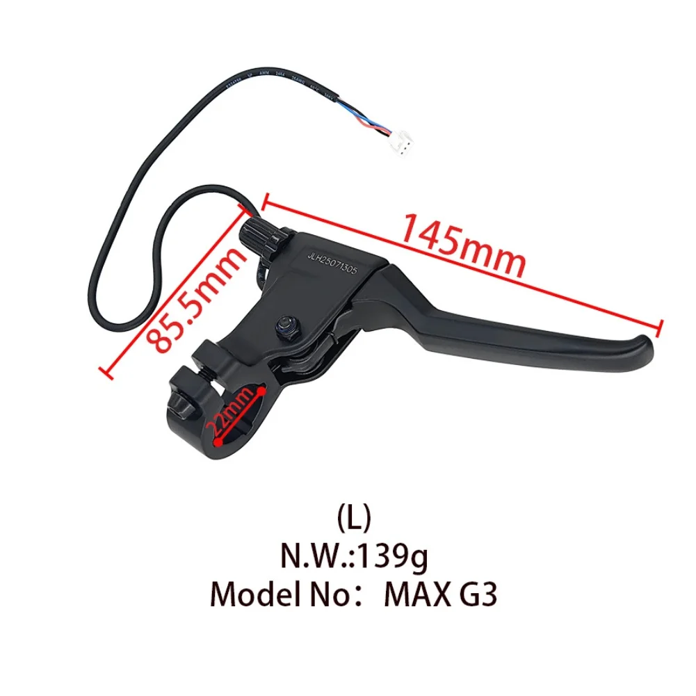 

1Pair Of Brake Levers For 9MAX G3 Electric Scooter Aluminum Alloy Black Left And Right Brake Handlebars Parts Accessories