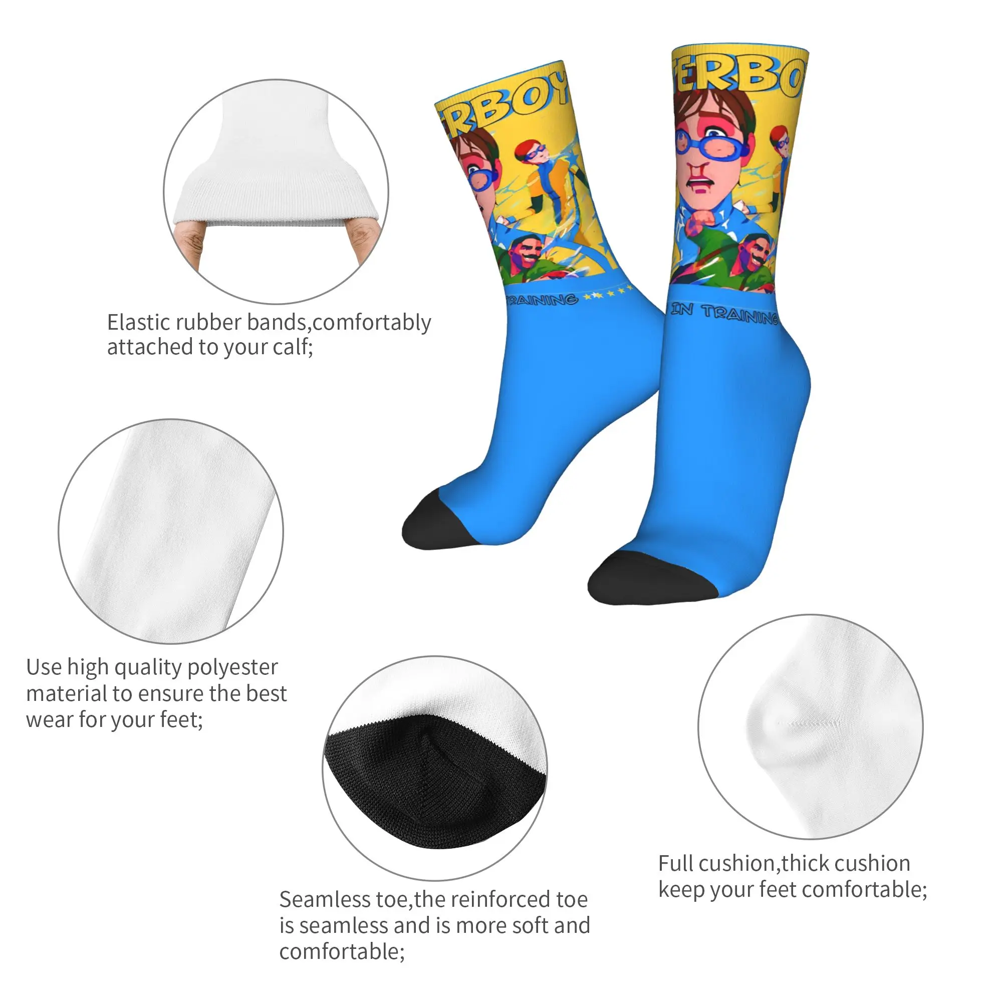Autumn Winter Harajuku Men's Women's Dispatch Game Waterboy Socks  Non-slip Sports Socks,