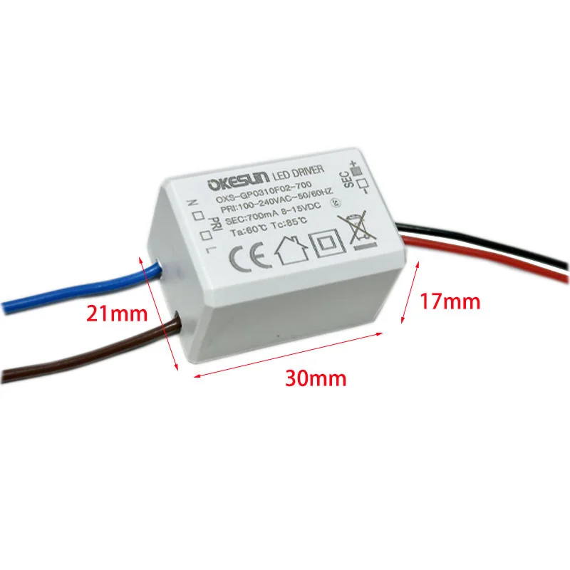 8.4W 200mA 700mA 600mA 900mA ultra-small driver mini thumb power supply constant current LED light tranformer