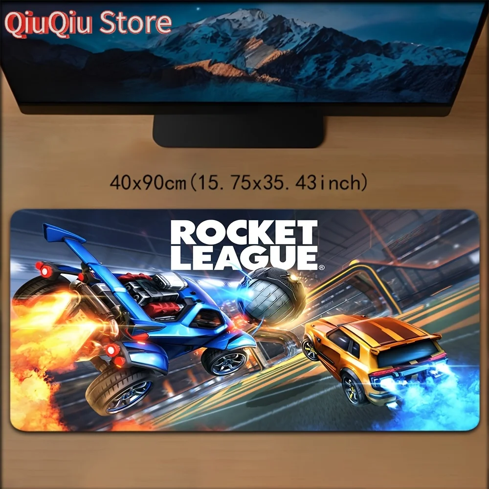 

R-Rocket League Large Gaming Mouse Pad, Extra Large E-Sports Mouse Pad, Game Office Special + - Anti-Slip Rubber Large Office Co