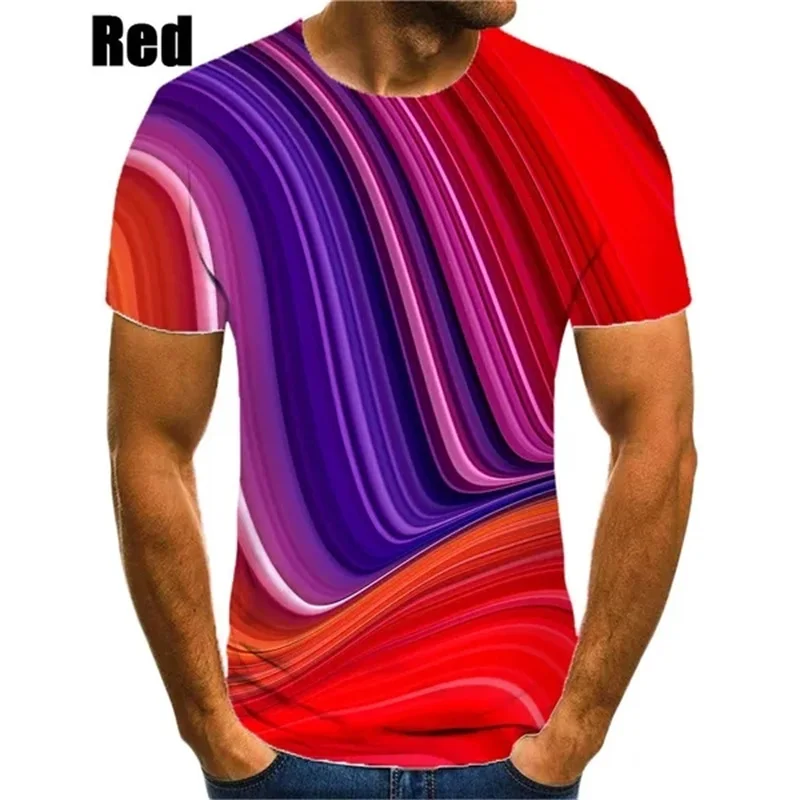 3D Dizziness Graphic T Shirts For Men Women Fashion Casual Short-sleeved Tee Tops Round Neck Oversized Tshirt Men's Clothing