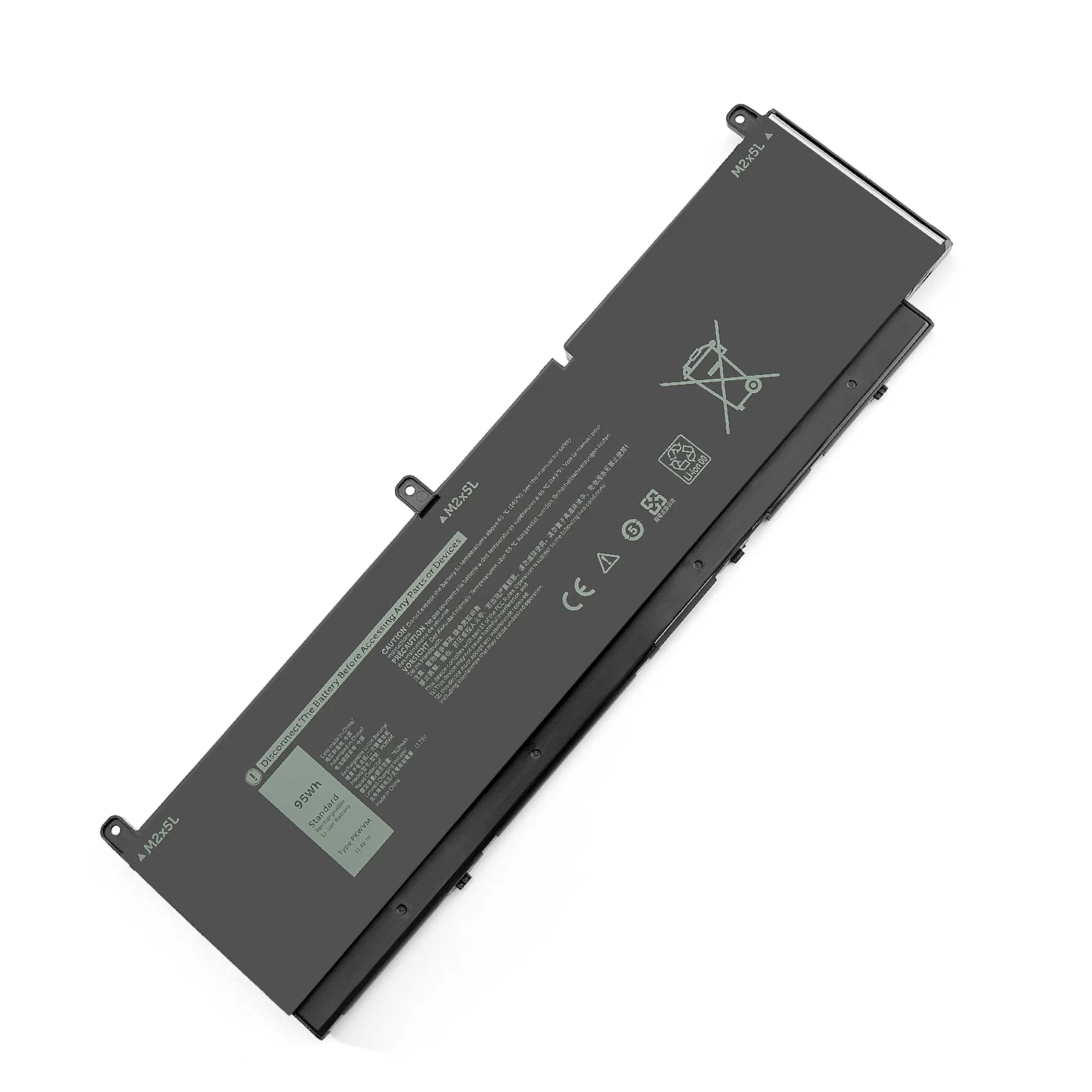 95WH PKWVM – bateria do laptopa, kompatybilna z modelami DELL Precision 7550, 7560, 7750, 7760, seria P44E, P93F, C903V, CR72X, 17C06, 0CR72X. — zdjęcie produktu 7