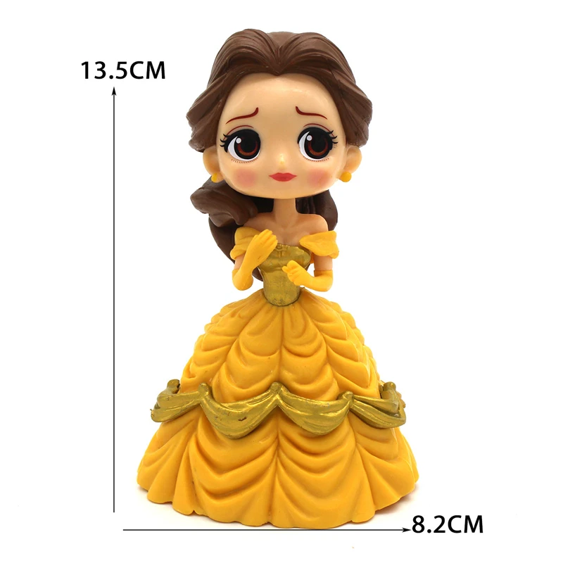 Q Posket Beauty and the Beast Toys Belle  PVC Princess Figures Action Collectible Model Toy  for children gift