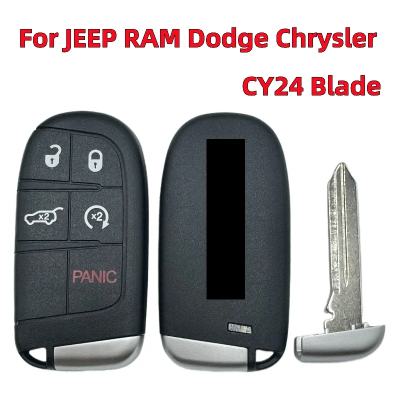 

Car Key Shell CY24 Blade 5 Buttons For Jeep Grand Cherokee Dodge Ram 1500 Journey Charger Dart Challenger Durango Chrysler 300