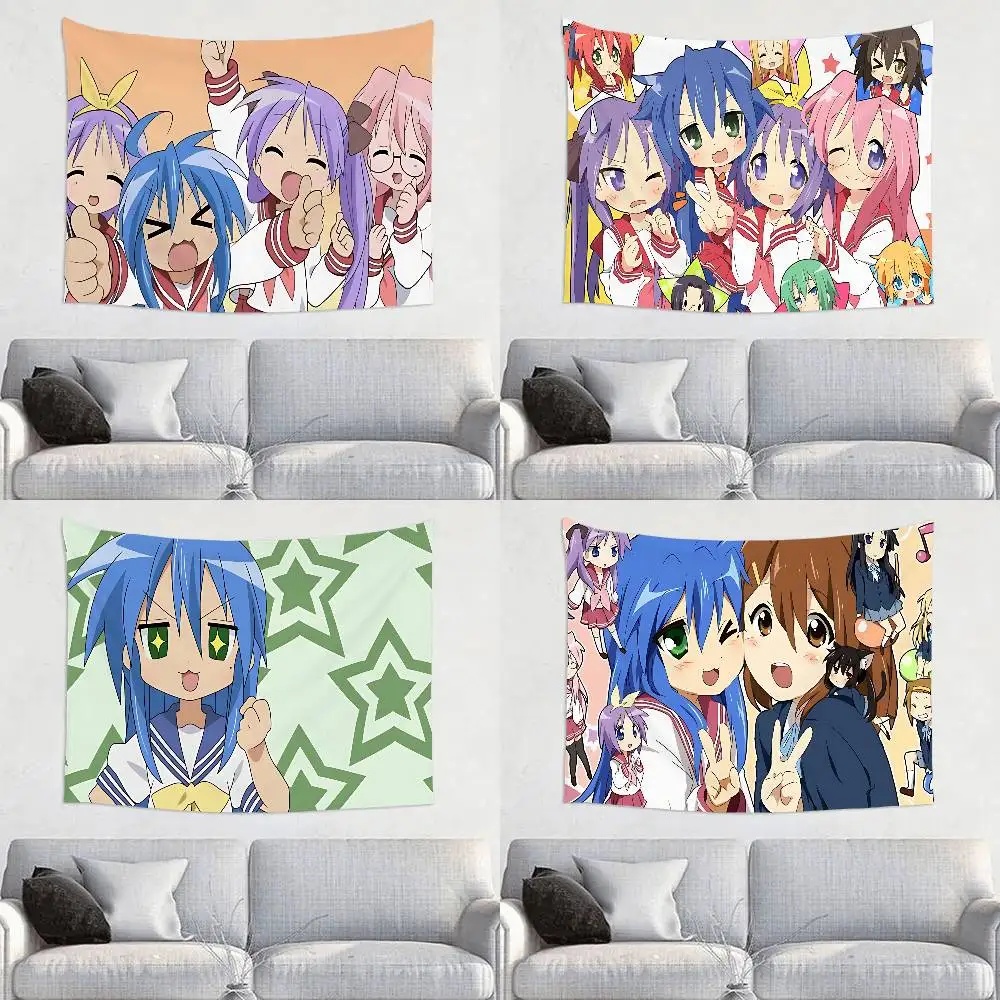 

L-Lucky Stars Tapestry Wall Hanging Bohemian Wall Tapestries Mandala Wall Hanging Sheets