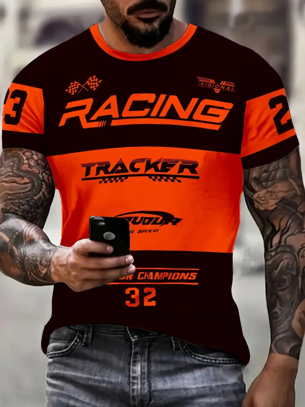 Summer 3D Printed Large-sized Men's T-shirt - Quick-drying Breathable Loose-fitting and Comfortable Suitable for Daily Wear