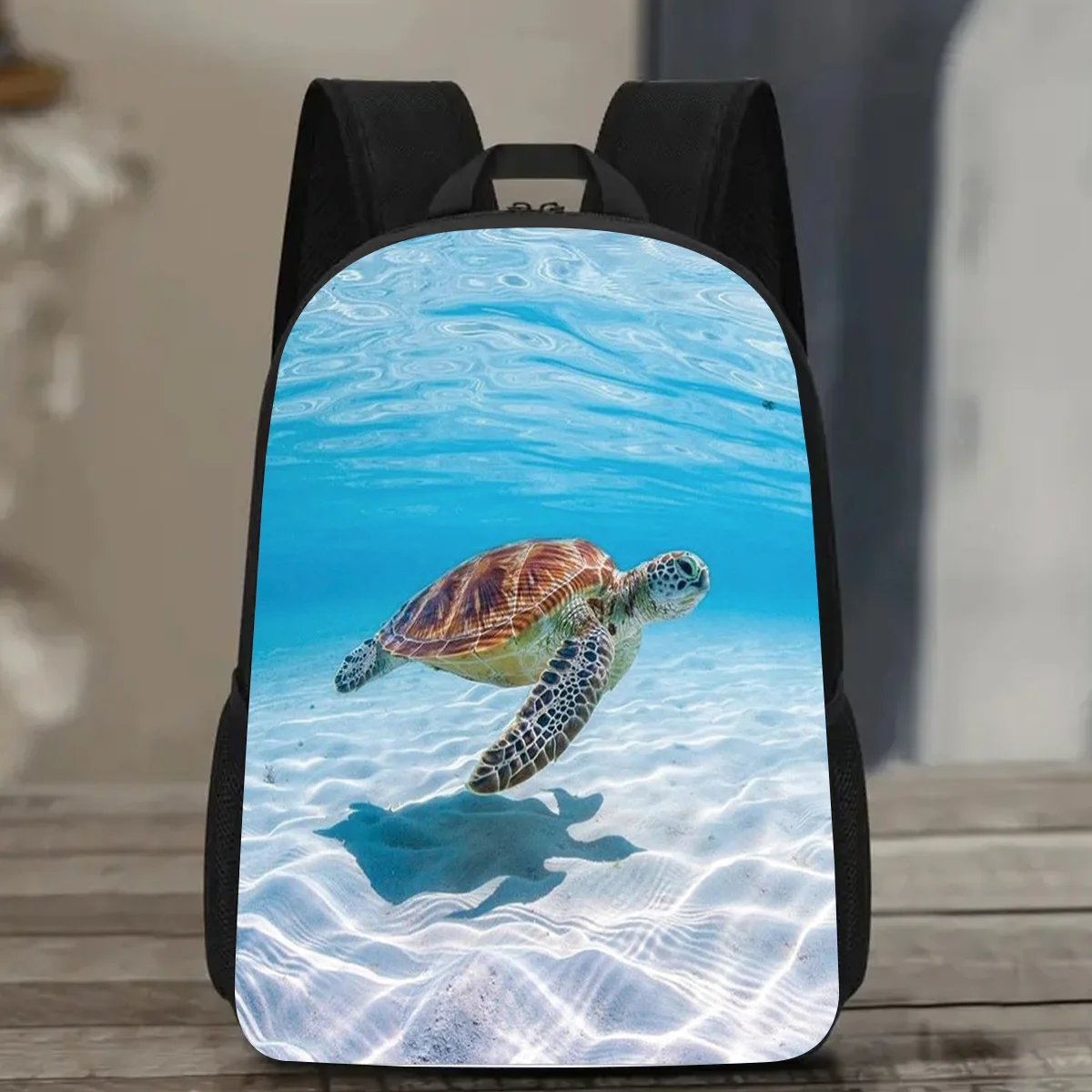 

Pack of 1, Turtle Backpack, Large Capacity 17 Casual Backpack with Water Bottle Holder - Lightweight Durable Student Backpack