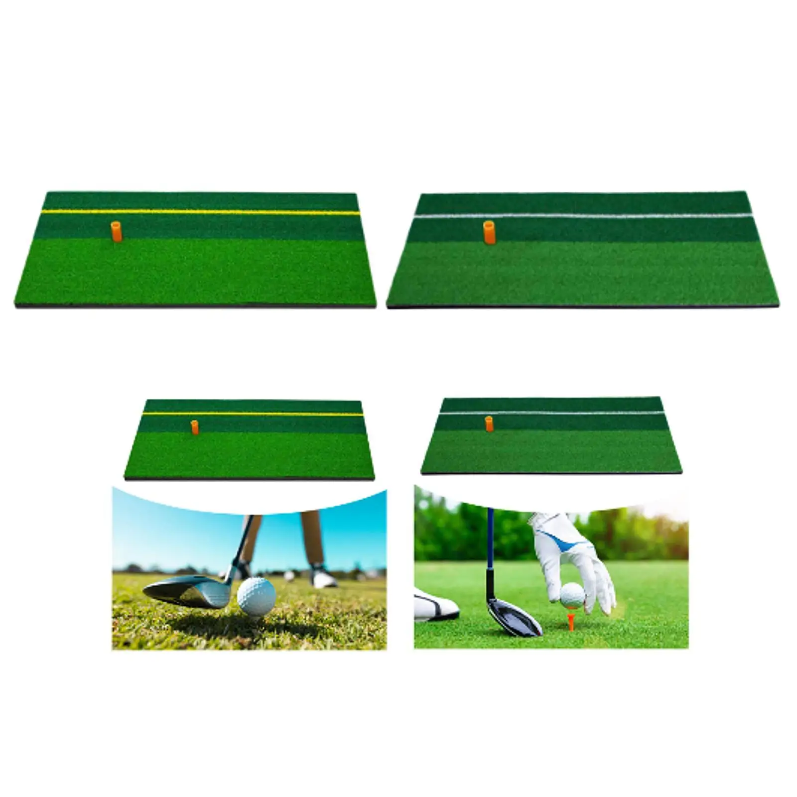 Golf Hitting Mat Improve Accuracy Golf Training Mat Multifunctional Premium Simulation Turf Practice Mat Golf Accessories