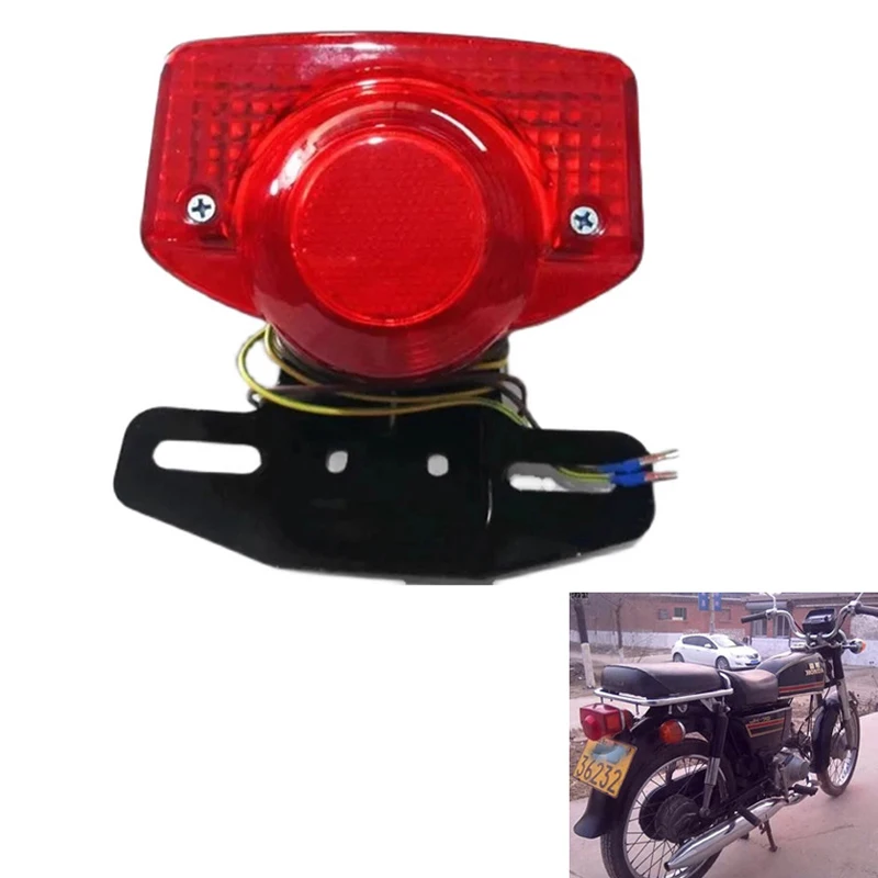 Motorcycle Tail Lamp Indicator Winker Lamp for Honda Jialing Dayang Lifan C70 CD70 ST70 CT90 JH70 Rear Brake Stop Blinker Light