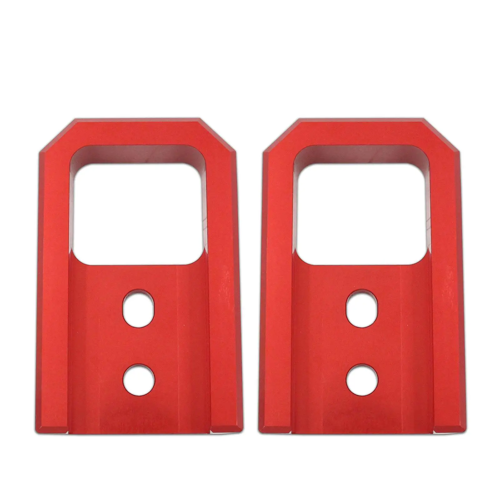 خطاف سحب أمامي من الألومنيوم الأحمر الفاخر ملحق مقطورة مقاوم للتآكل لتويوتا لتاكوما لـ 4 عداء لاند كروزر 250 #3