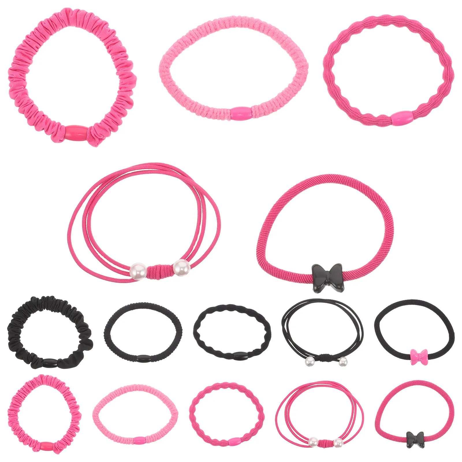 

Набор из 20 аксессуаров для волос для девочек - высокоэластичные резинки для волос для хвостиков и кос, удобные для повседневного использования