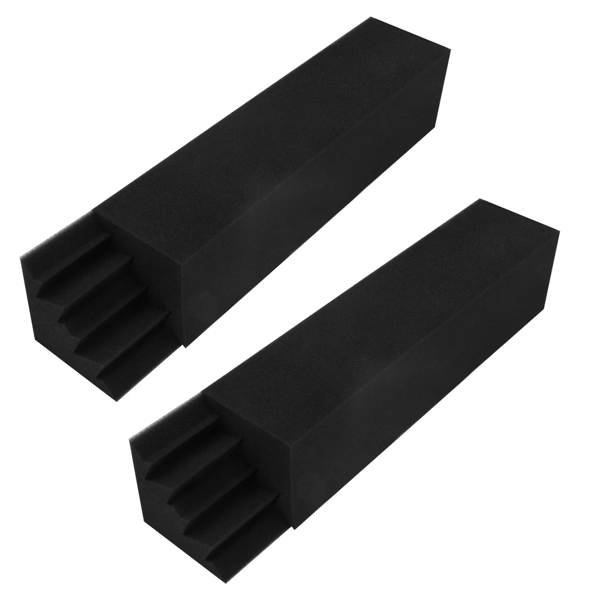 어쿠스틱 패널 스튜디오 어쿠스틱 방음 폼, 사운드 트리트먼트 베이스 트랩 코너, 사운드 패널 웨지, 12x12x48cm, 4 개