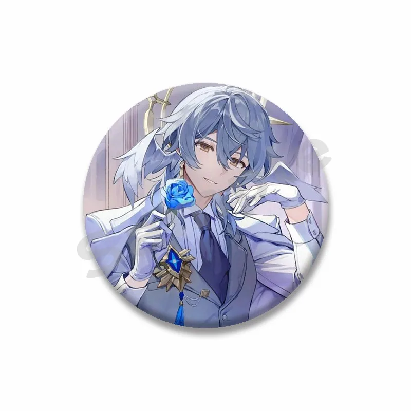 Honkai Star Rail Sunday Round Brooch, Cute Design