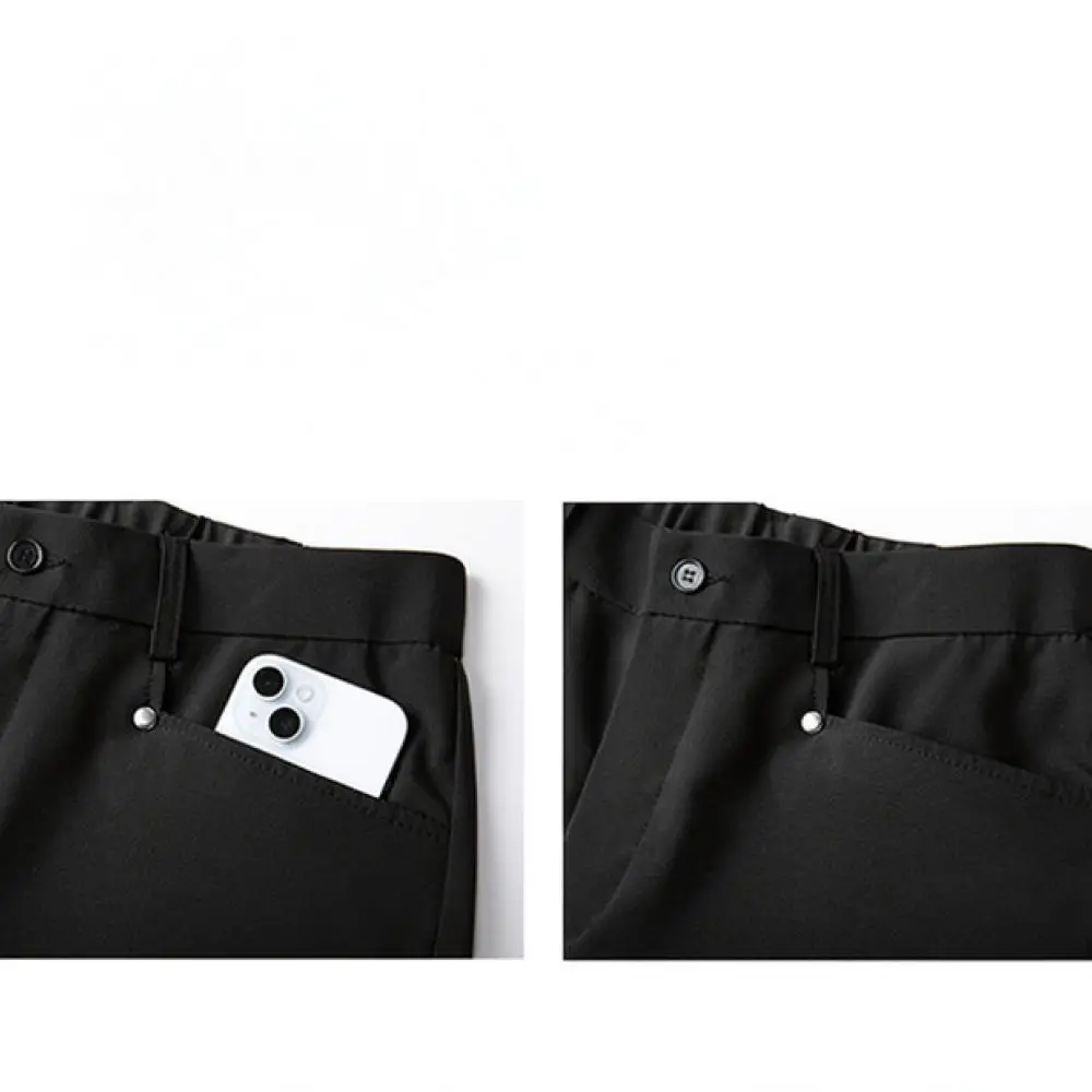 Mens Slim Fit Trousers Straight Leg Pants Business Casual Work Office Formal Slacks Wrinkle Resistant Breathable Comfortable