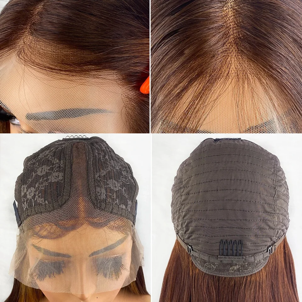 Curta reta corpo encaracolado Bob peruca, destaque perucas de cabelo humano, Lace Front, Piano peruca barata na depuração, selo