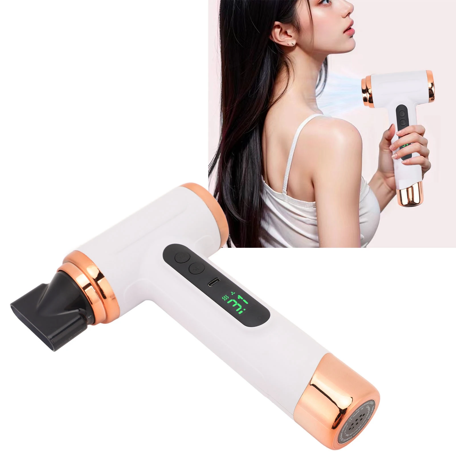 

Беспроводной фен 15000 мАч, портативный, с зарядкой от USB, с функцией холодного и горячего воздуха, 200 Вт, для студентов, общежитий