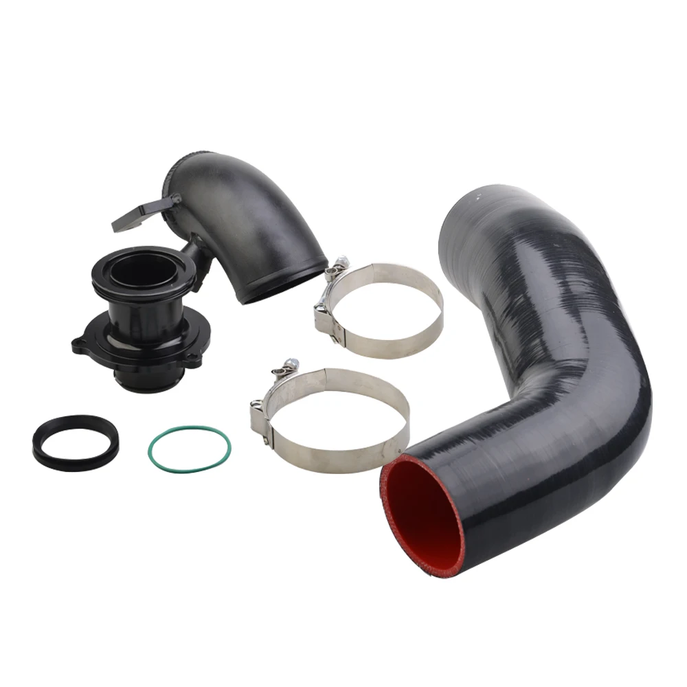 Turbo Inlet Elbow Muffler Delete With Silicone Intake Hose Pipe For VW Golf MK7 R Audi 2015+ V8 MK3 A3 S3 TT EA888 3gen Engine