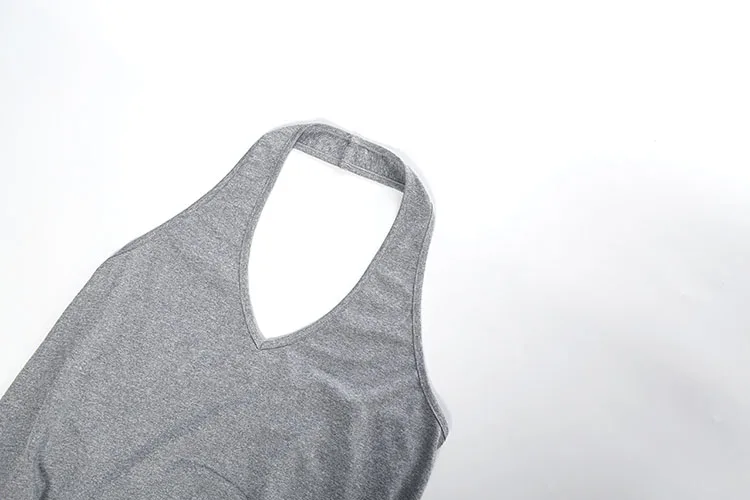 Weird Puss Modisches Einfaches Kleid für Damen, Herbst-Trend, Geraffter V-Ausschnitt, Ärmellos, Sexy, Mitternacht, Street-Party, Club, Pfirsichfarben, Figurbetont – Detail 7