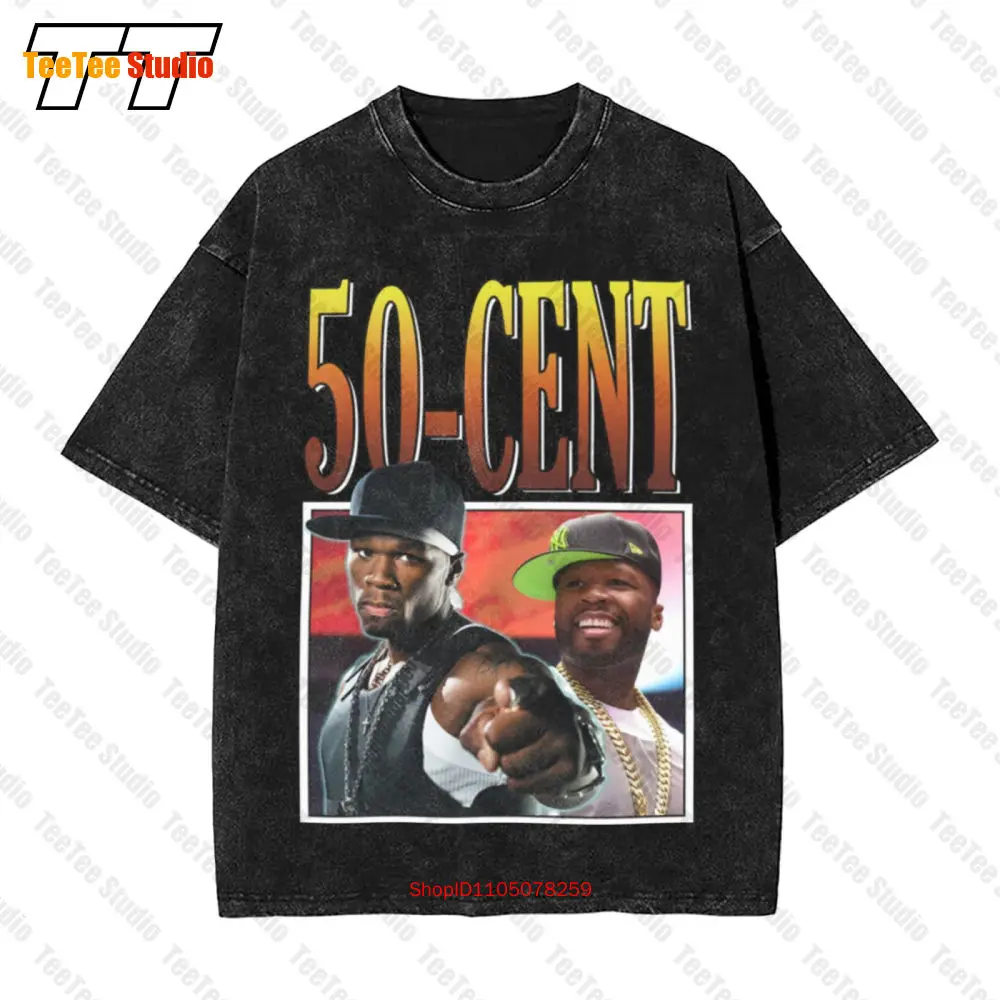 Подарок в стиле Fifty Cent 90-х годов, музыка, рэп, хип-хоп, винтажная футболка большого размера 50 Cent VAYE Подарок в стиле Fifty Cent 90-х годов, музыка, рэп, хип-хоп, винтажная футболка большого размера 50 Cent VAYE