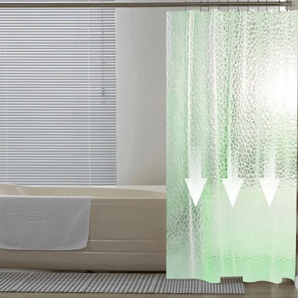 Shower Curtain with Three-dimensional Visual Effect Hand Feel Shower Curtain Eva Waterproof Shower Curtain for Dormitory