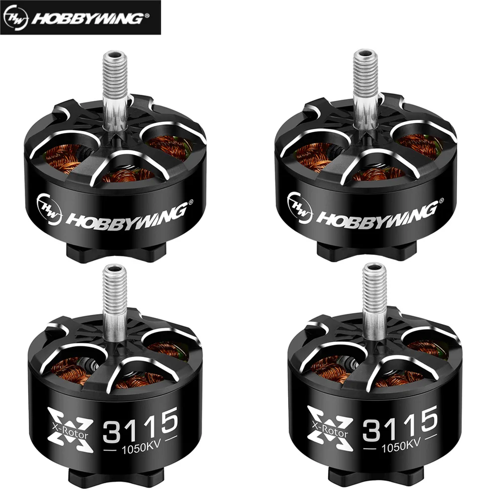 4pcs Hobbywing XRotor 3115 900KV 1050KV  3110 900KV 1150KV 6S Brushless Motor for FPV Freestyle 9inch 10inch Long Range Drones