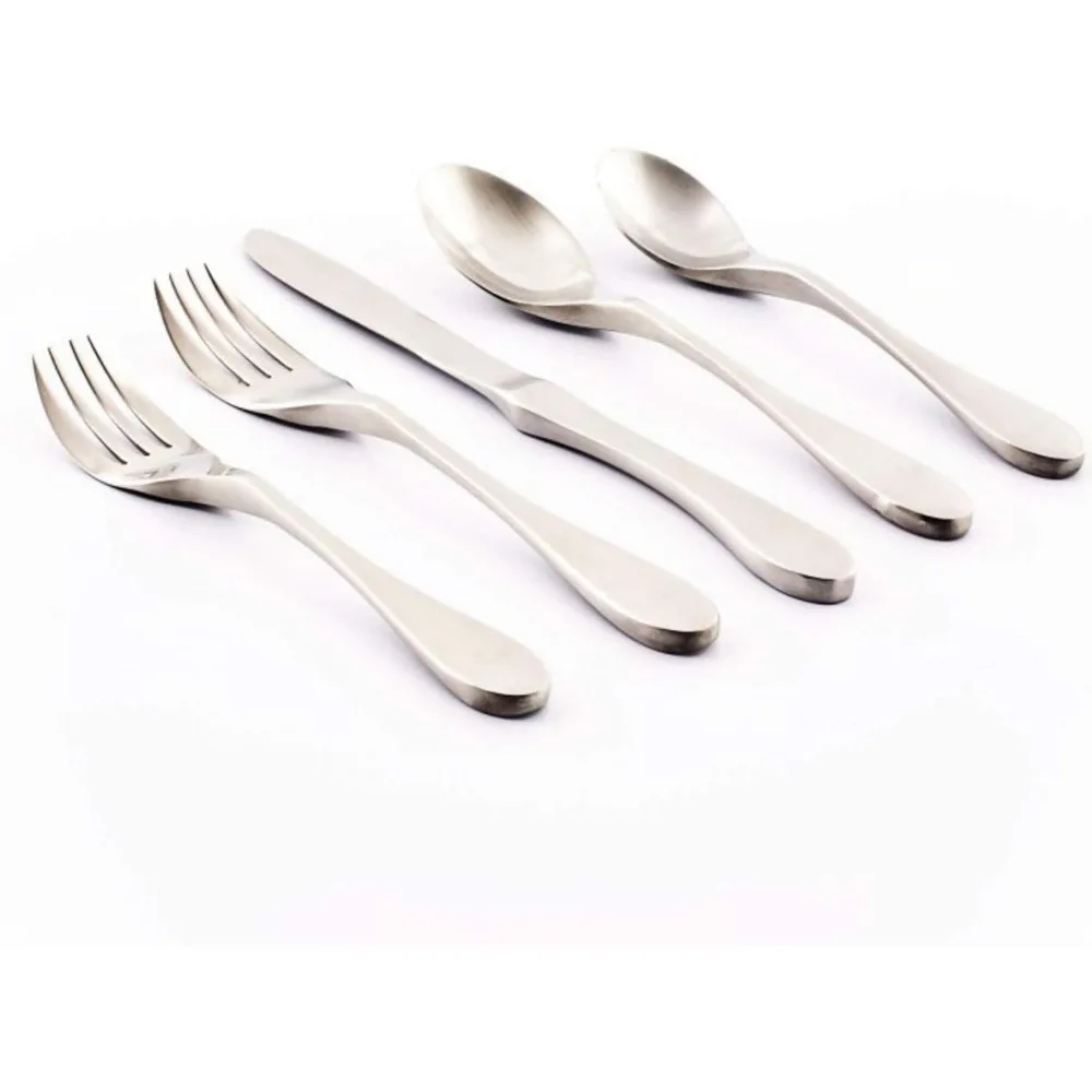 

20-Piece Stainless Steel Flatware Set in Silver