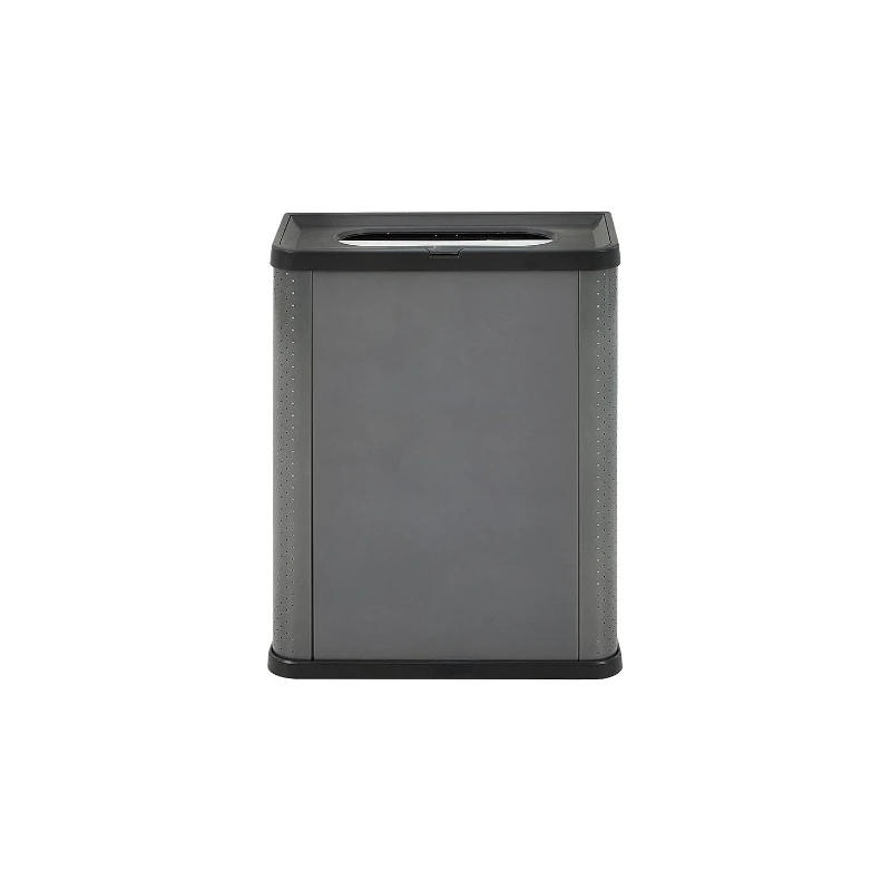 حاوية مرتفعة، سلة مهملات معدنية مزخرفة ثلاثية الجوانب أو غطاء، تعبئة أرضية سعة 23 جالونًا، لؤلؤة دار #2