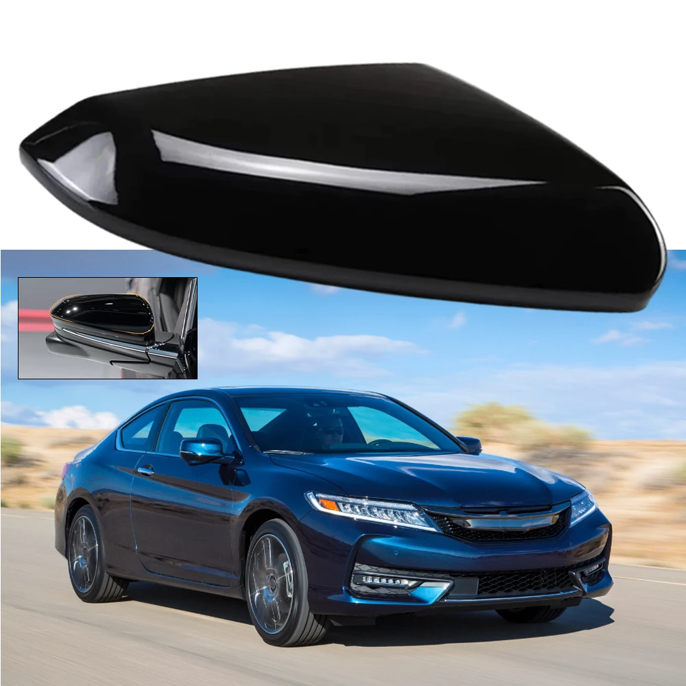 Glossy Black Rearview Mirror Cover Side Mirror Caps Car Accessories for Honda Civic 2016 2017 2018 2019 2020 2021 LHD