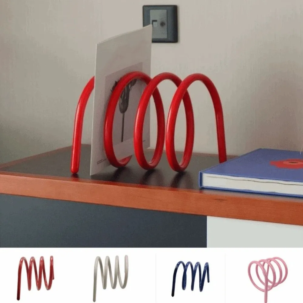 Fashionable Accessories Spiral Bookcases Dopamine Color INS Book Racks Modern Creative Bookshelf