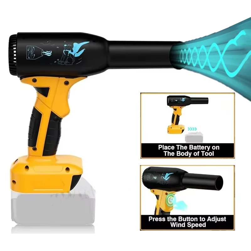 

Jet Blower Portable Violent Turbo Fan For Dewalt 18V 20V Li-ion Battery Powerful Multifunctional Electric Dust Cleaning Tool