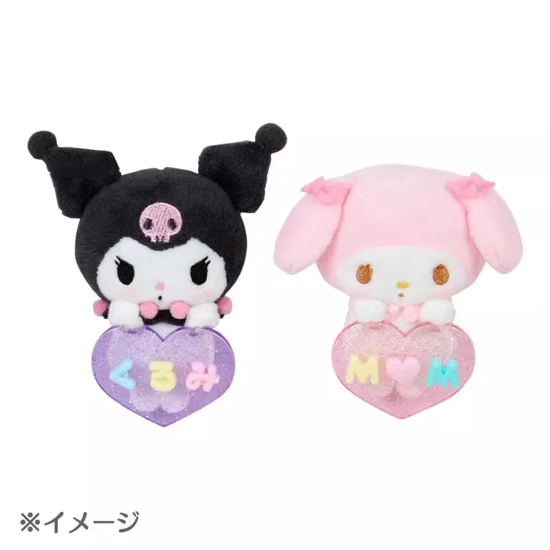 Japan June Sanrio Custom Series Bar Brooch Pendant KITTY Melody Kuromi Cinnamoroll Pochacco Kawaii Anime Plush Toy for Girl Gift