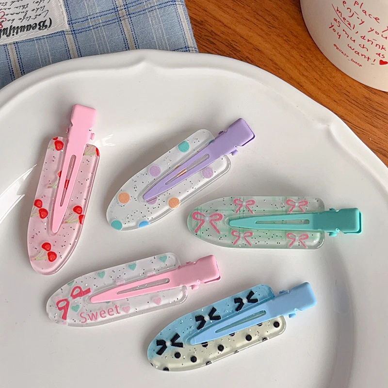 Candy Color No Bend Seamless Hair Clips Side Bangs Barrette Makeup Washing Face Accessories Women Girls Styling Hairpins