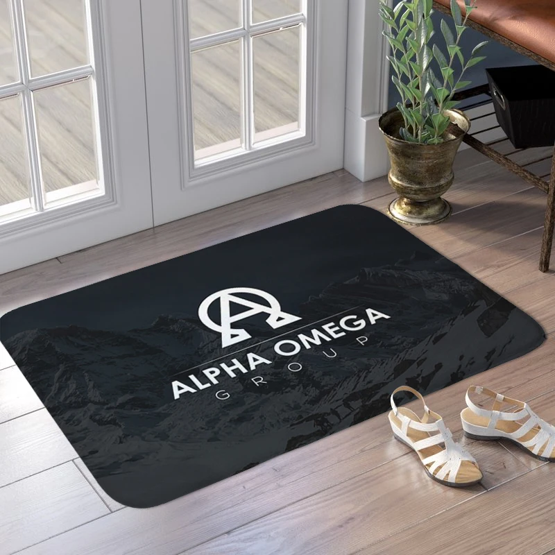 Bathroom Foot Mat D-Omegas Bedroom Rug Custom Doormat Entrance Door Non-slip Balcony Hallway Corridor Carpet for Kitchen Home