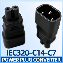 IEC 320 C14 to C7 adapter C7 to C14 AC adapter Kettle 3 Pin  C13 To C8 AC Plug Adapter Female to Male Converter Plug Socket PVC