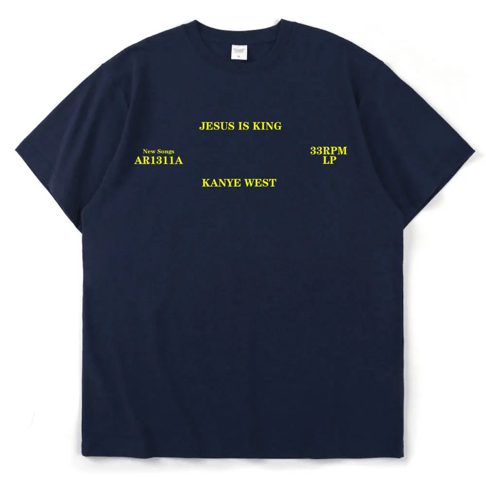 Kanye West T-Shirt Jesus Is King Bedrucktes T-Shirt für Männer und Frauen Baumwolle Locker Lässig Kurzarm T-Shirt Herren T-Shirt Herrenbekleidung – Detail 10