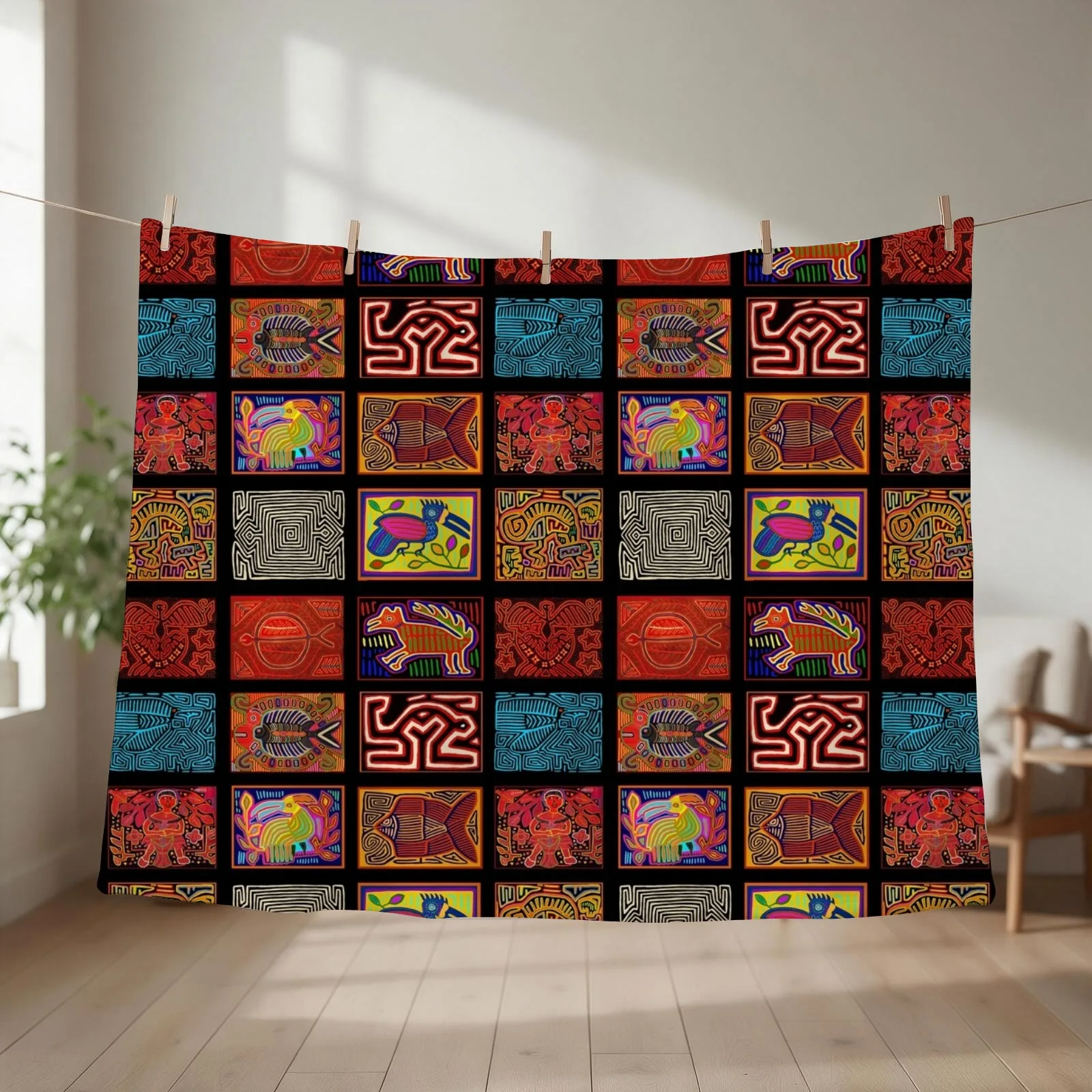 San Blas Islands Collage Throw Blanket Sofa Throw Fashion Sofas Polar Decorative Throw Blankets