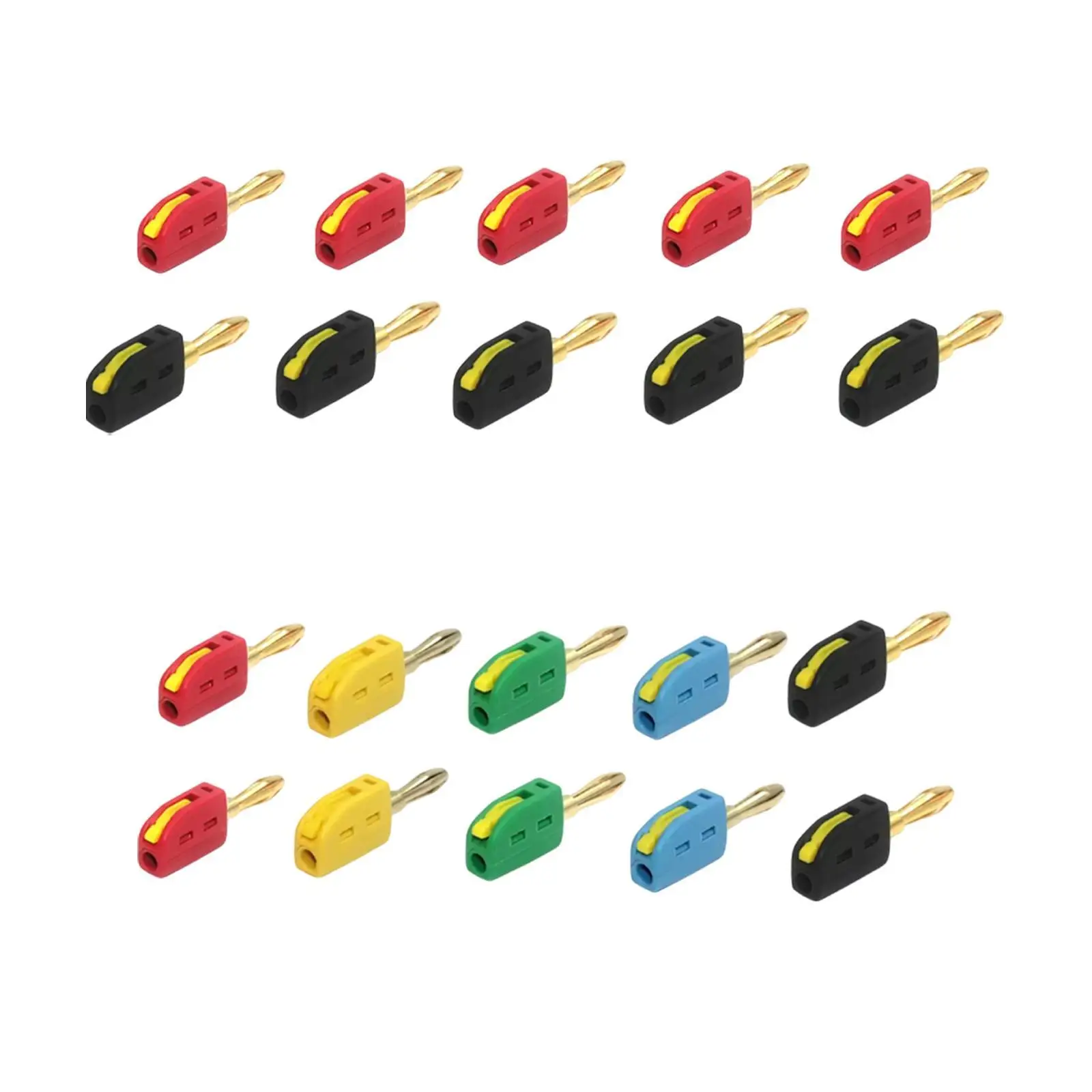 10x 4mm Banana Plug Premium Professional Spare Parts Banana Connector