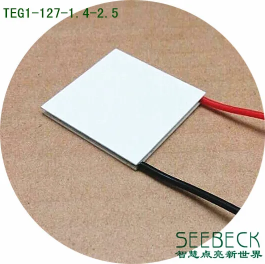 High Temperature 200 Degree Industrial Thermoelectric Generator TEG1-127-1.4-2.5 40x40mm