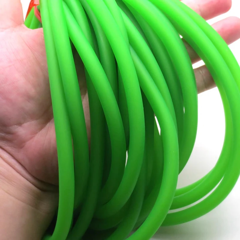 Imagem -04 - Verde Faixa de Borracha Natural Látex 310 Metros 3070 Tubo Puxar Corda os Tubos de Látex Torniquete Corda Elástico Slingshot Borracha Banda 3*7