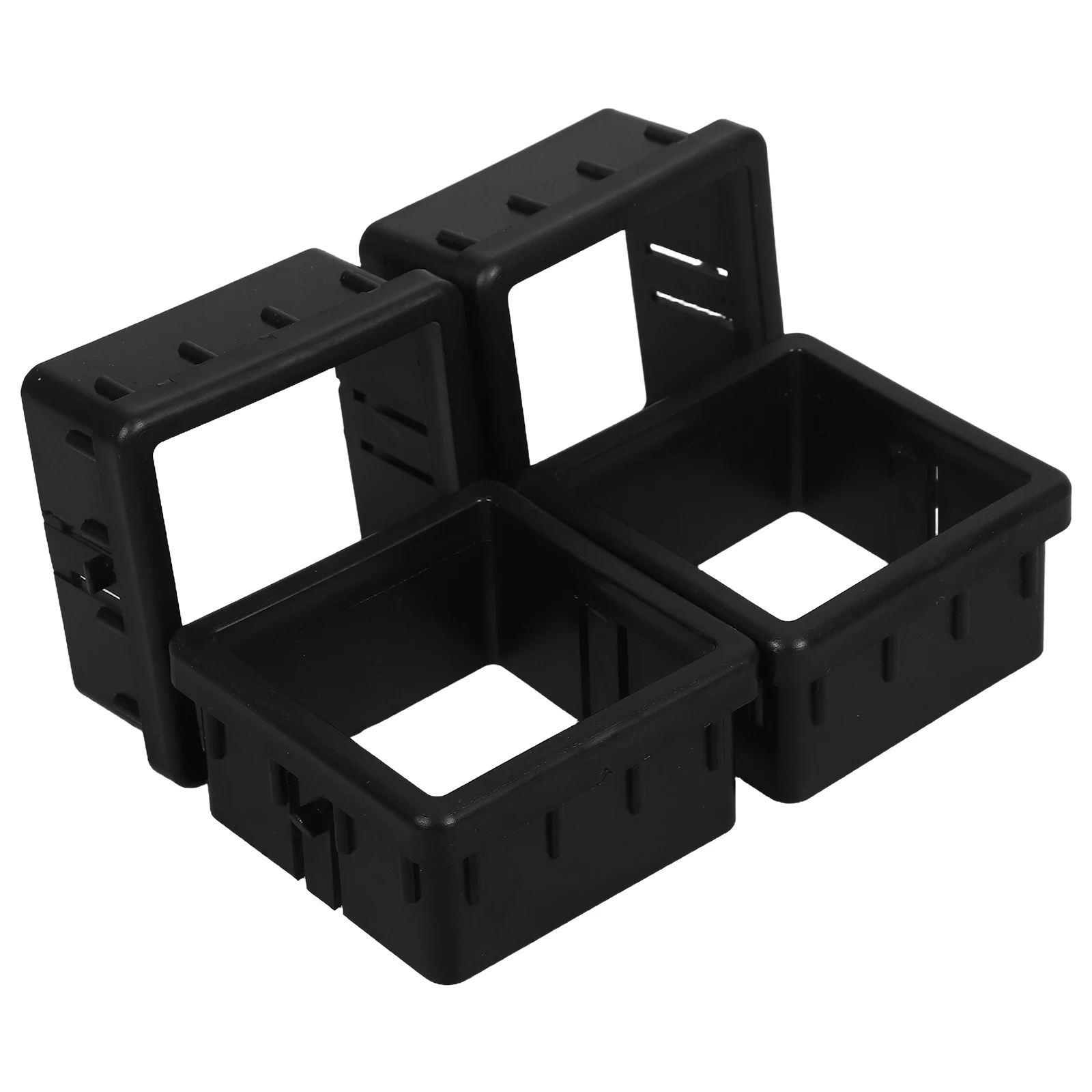 

4 Pcs Hollow Sleeve inside Square Tube Fitness Equipment Exercise Equipments Tubing Accessory Components Accessories