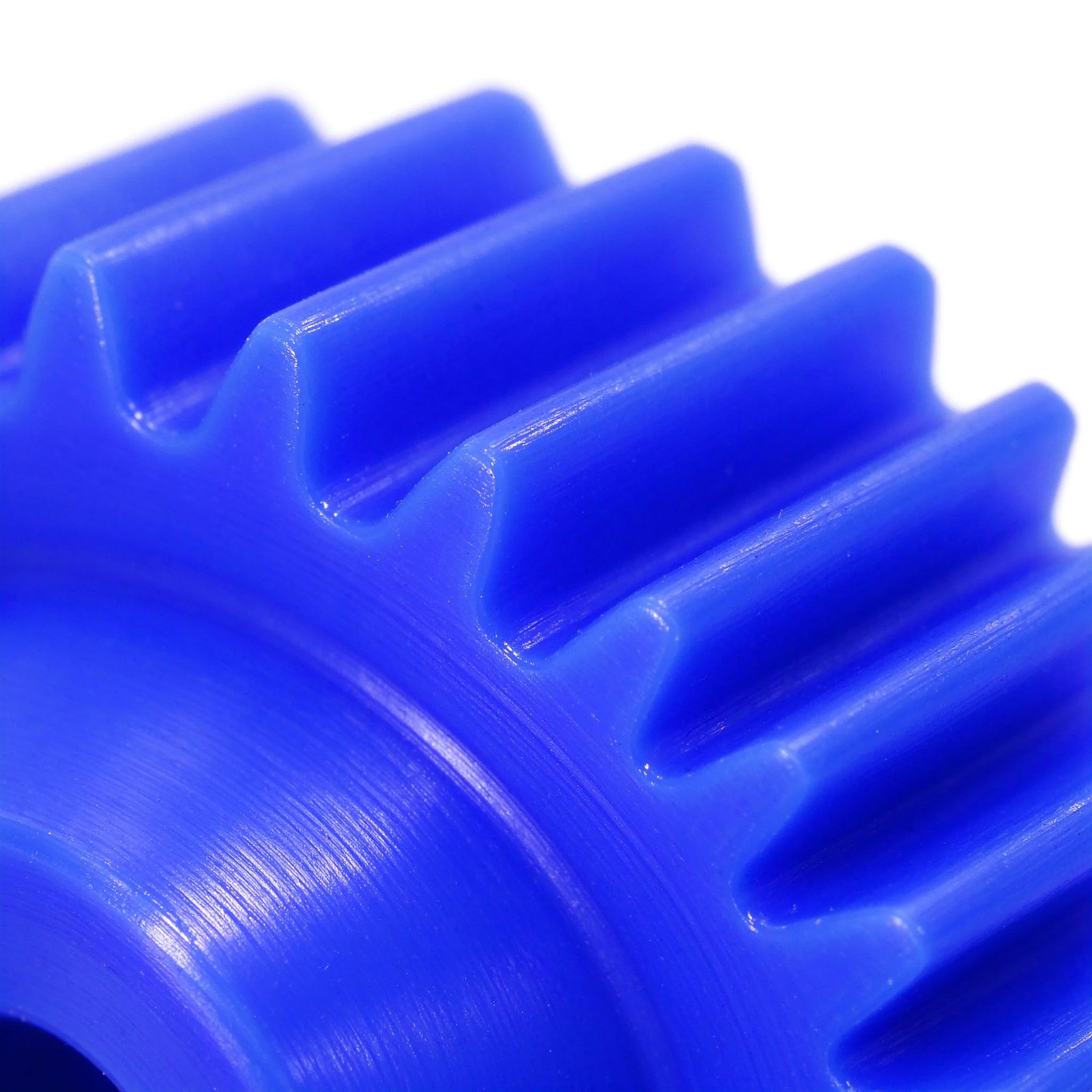 Blue Nylon Spur Gear 1M 15/16/18/20/22/24/25/26/28/30/32/33/35/36-150T Bore4-16mm with Boss Motor Plastic Gear 1M Straight Gear