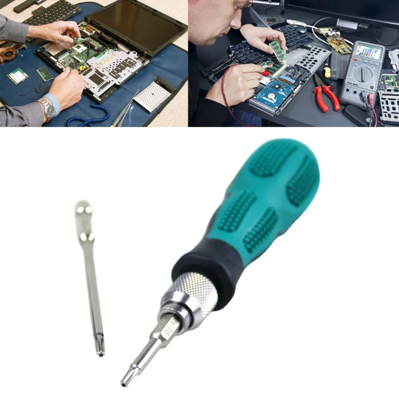 Comfortable 1/4 Screwdriver Handle Non-slip Firm for Long Short Screw Driver Bit Holder Socket Wrench Tools Replacement