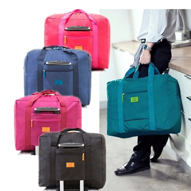 Bolsas de viaje portátiles plegables Unisex, bolsa de gran capacidad, equipaje de mano de gran capacidad, viaje de negocios, bolsas de viaje impermeables