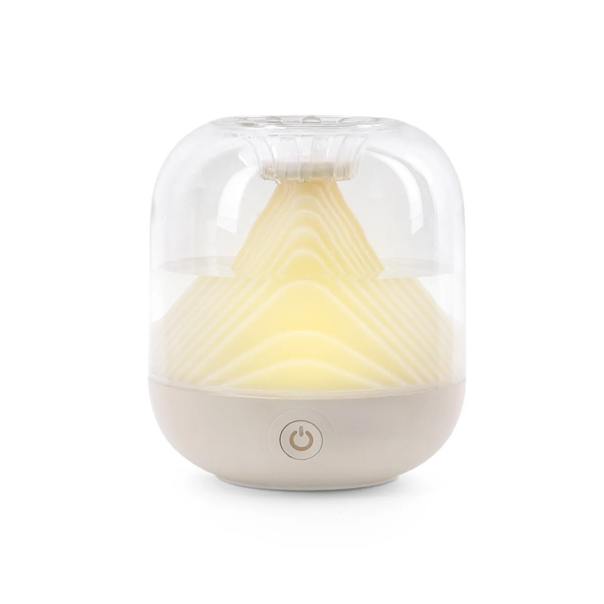 

Portable Air Humidifier Double Spray Nozzle Diffuser Capacity High Output Nebulizing Night Light White