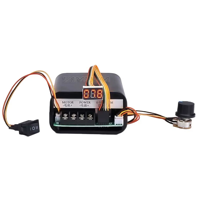 DC Motor PWM Digital Display Speed Controller Max 60A CW CCW 0~100% Adjustable Drive Module DC10V-55V