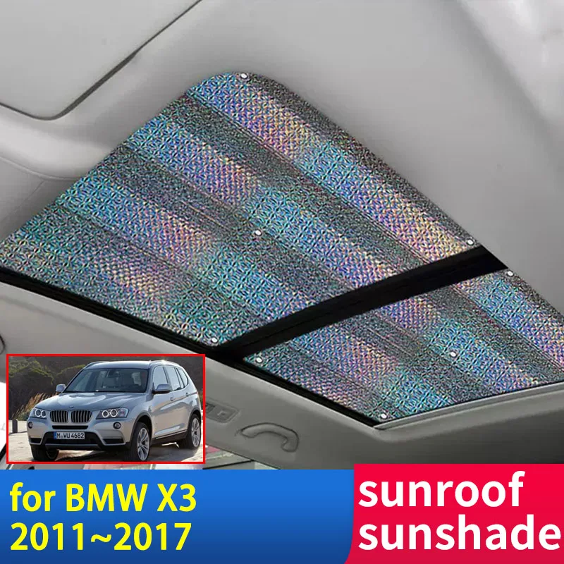 

For BMW X3 F25 2011~2017 2016 2015 2014 2013 2012 Accessories Sunroof Sunshade Roof Sunscreen Heat Insulation Windshield Sticker