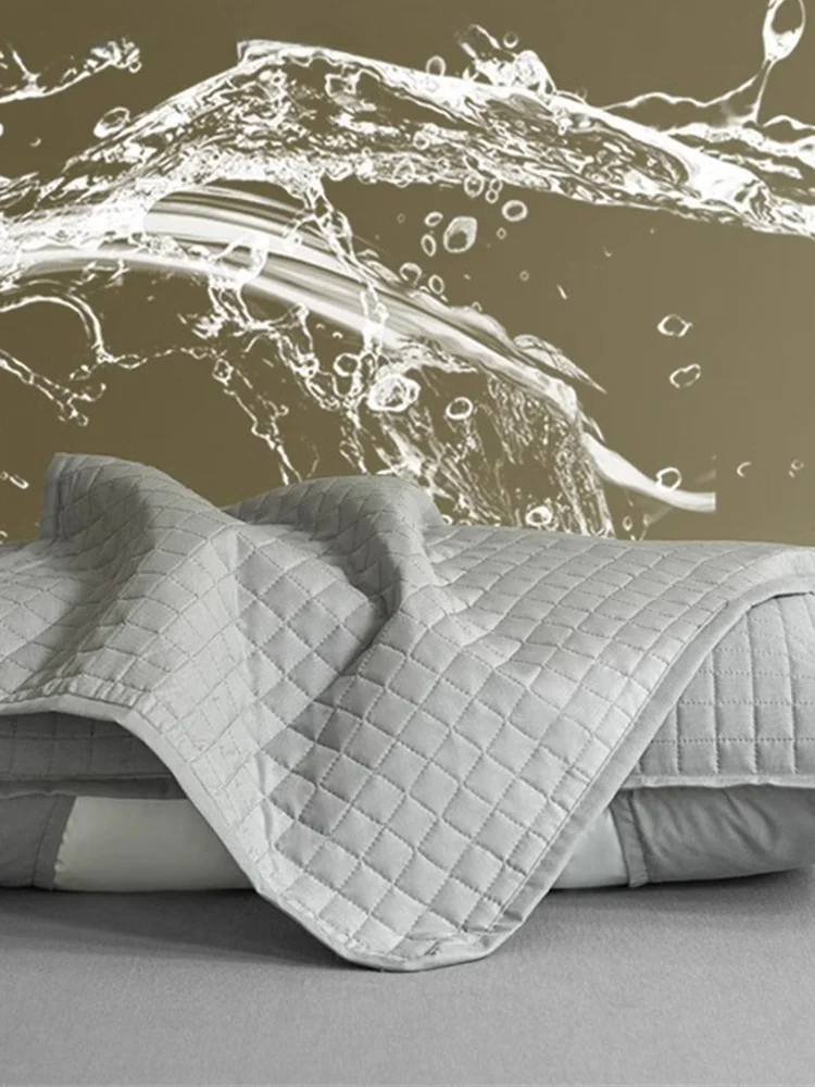 Clip Pillow Cover Head oil Isolation layer Pillow Case Protector Waterproof Anti Mite Pillow Core Protection (No Pillow) 72X45cm