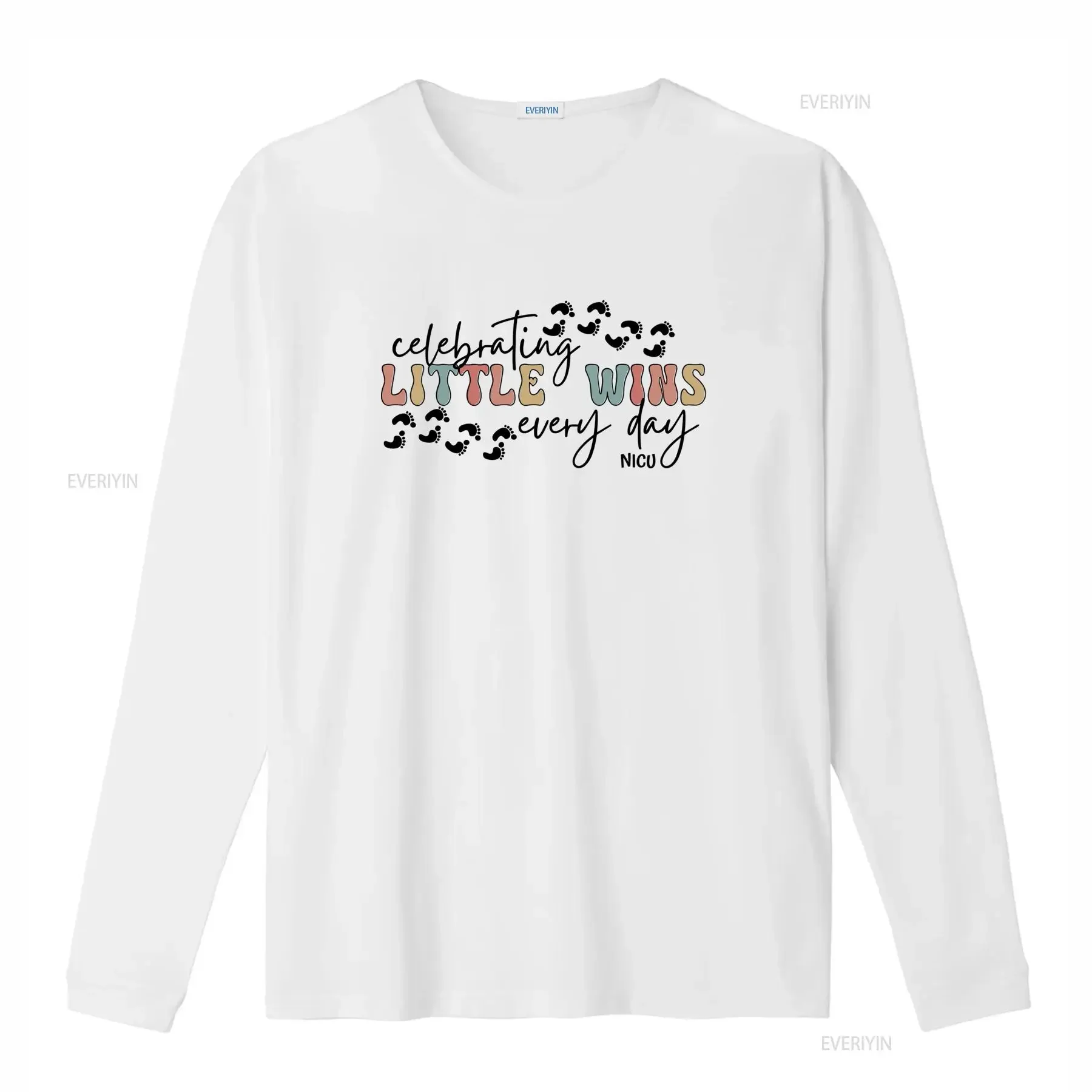 Retro Pastel Little Wins Positive Slogan Print Casual T Shirt vintage Washed Soft Comfortable Versatile streetwear Slightly